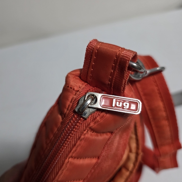 Lug Vibrant Orange Quilted Cross Body Bag - Picture 7 of 10